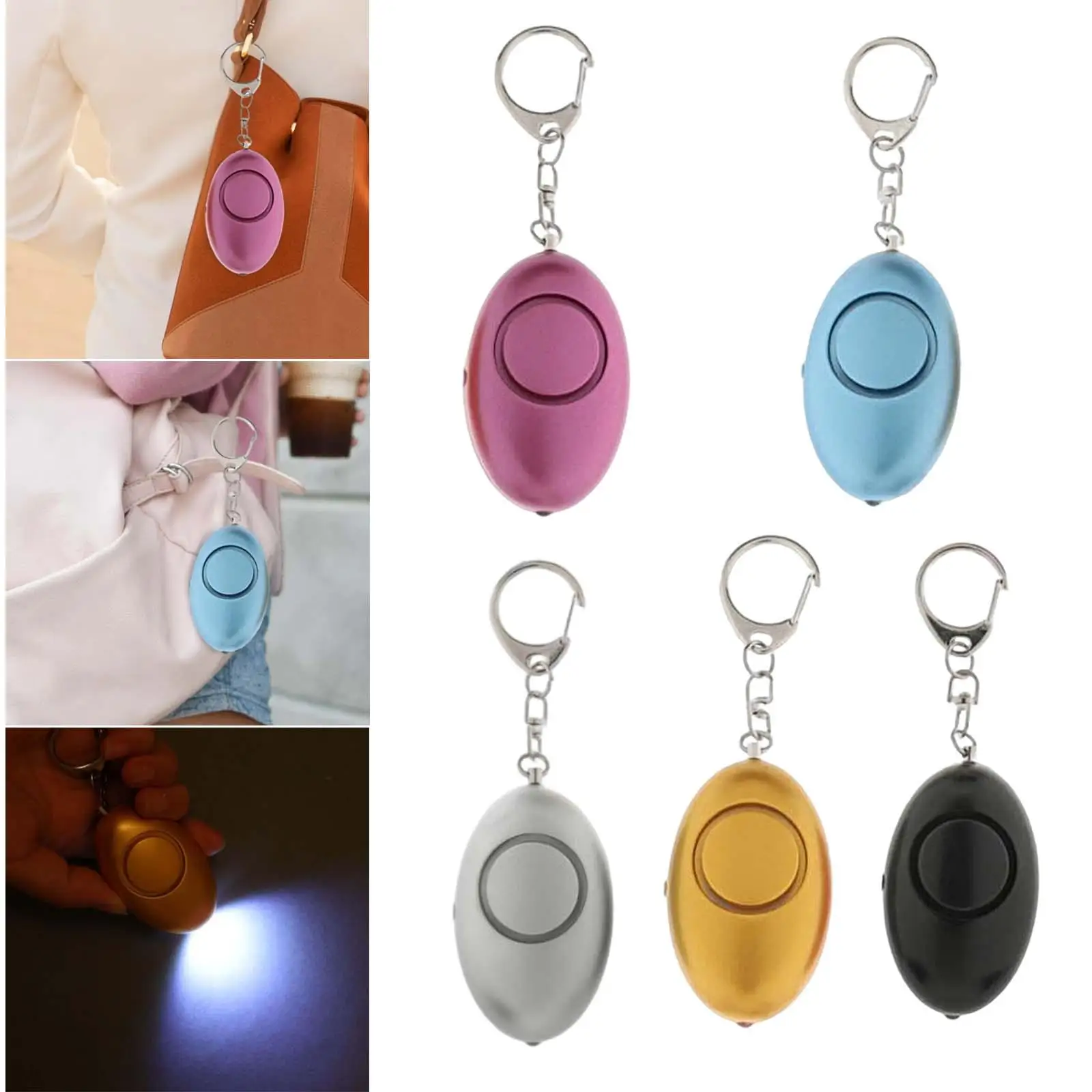 Personal Security Alarm Emergency Alarm Keychain Loud Alarm Mini