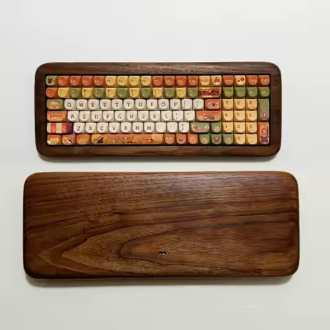 TactileHub 100key Wooden Mechanical Keyboard Kit Hotswap Custom 98% Layout Walnut Casing 3mode RGB 2.4G Wireless/wired Keyboards