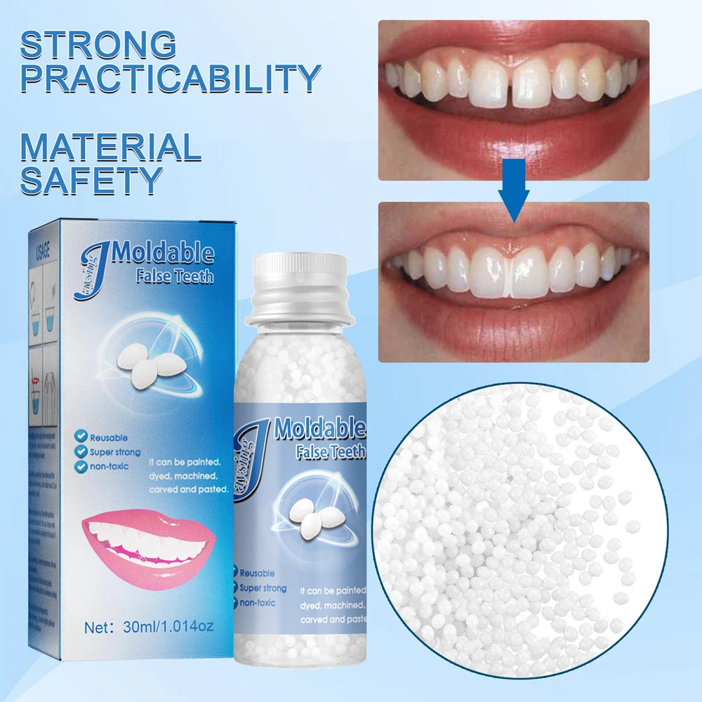 30ml Dental Resin Shapeable Teeth Glue Makeup Dentures Modification Temporary Filling Teeth Repair Broken Tooth Gaps Accessories