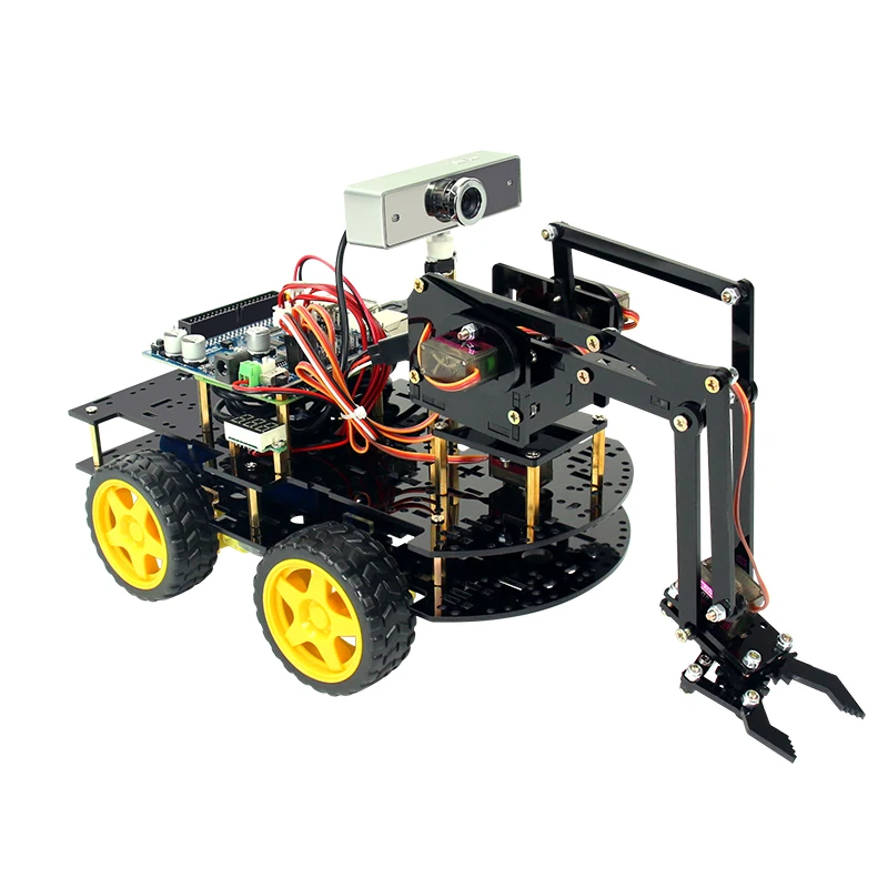 Raspberry Pi 4 B raspberry pi robotic arm car WiFi bluetooth programming robot