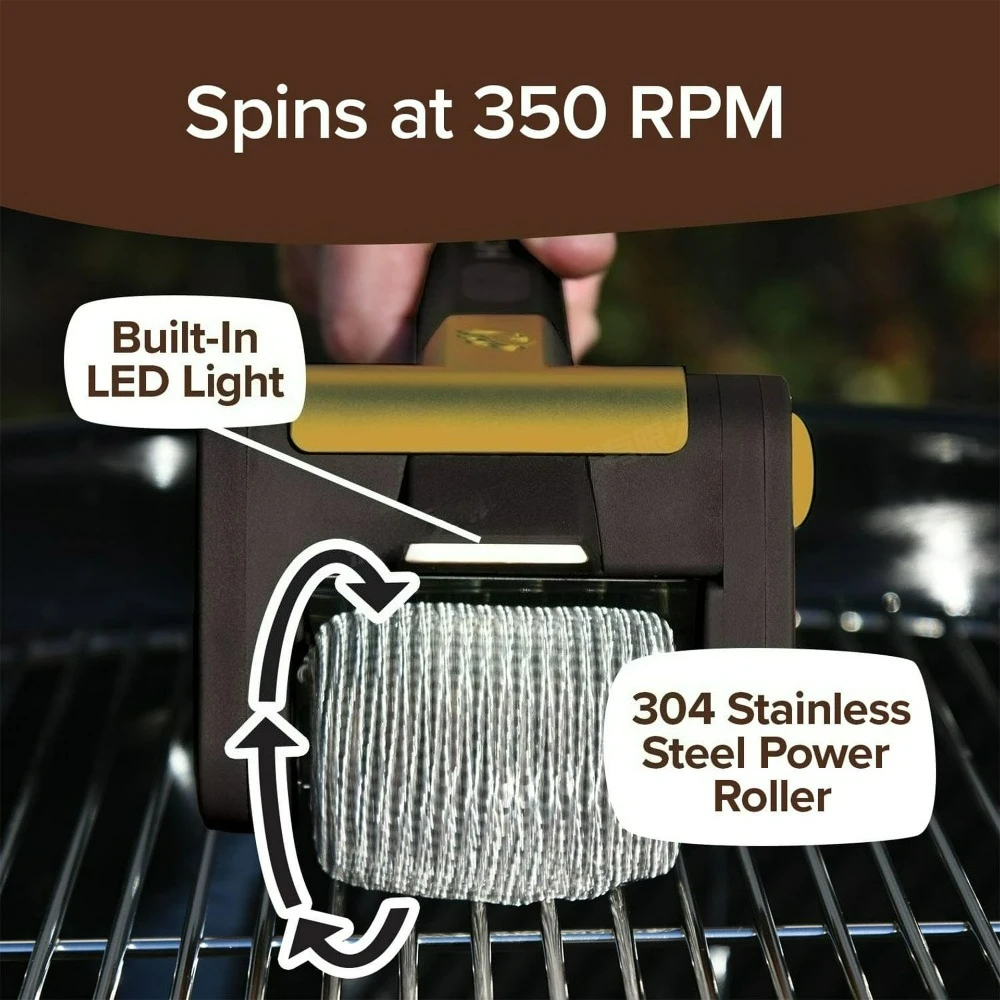 電動BBQクリーニングブラシ用交換ブラシヘッド2個セット ア - Camping Cooking Bbq のレビューと価格