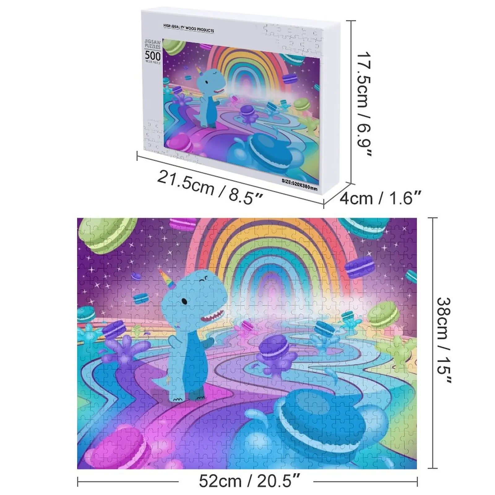 리틀 오리온 레인보우 마카롱 직소 퍼즐 맞춤 사진 직소 맞춤 사진 맞춤 나무 이름 퍼즐