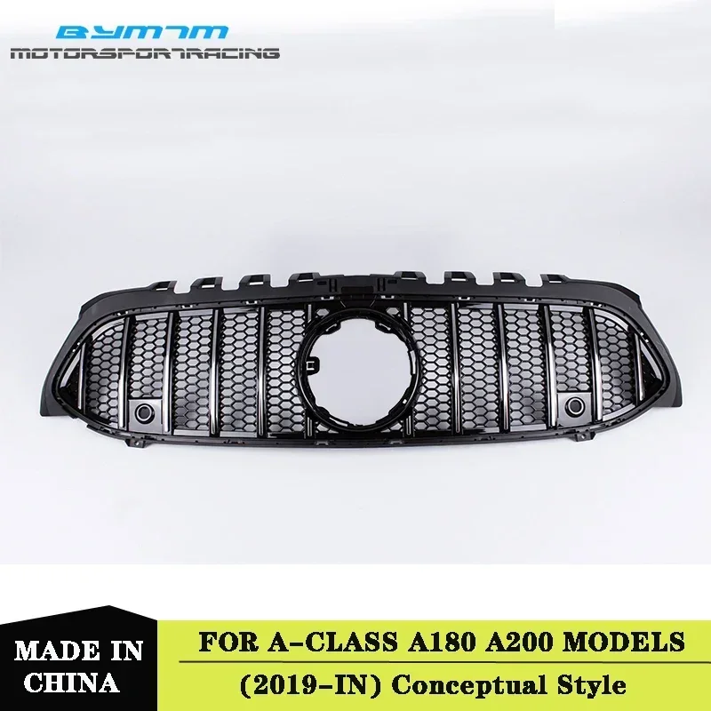 Concept Style Front Bumper high-quality Car modification ABS Racing Grille exterior For Benz W177 A180 A200 A260 2019+