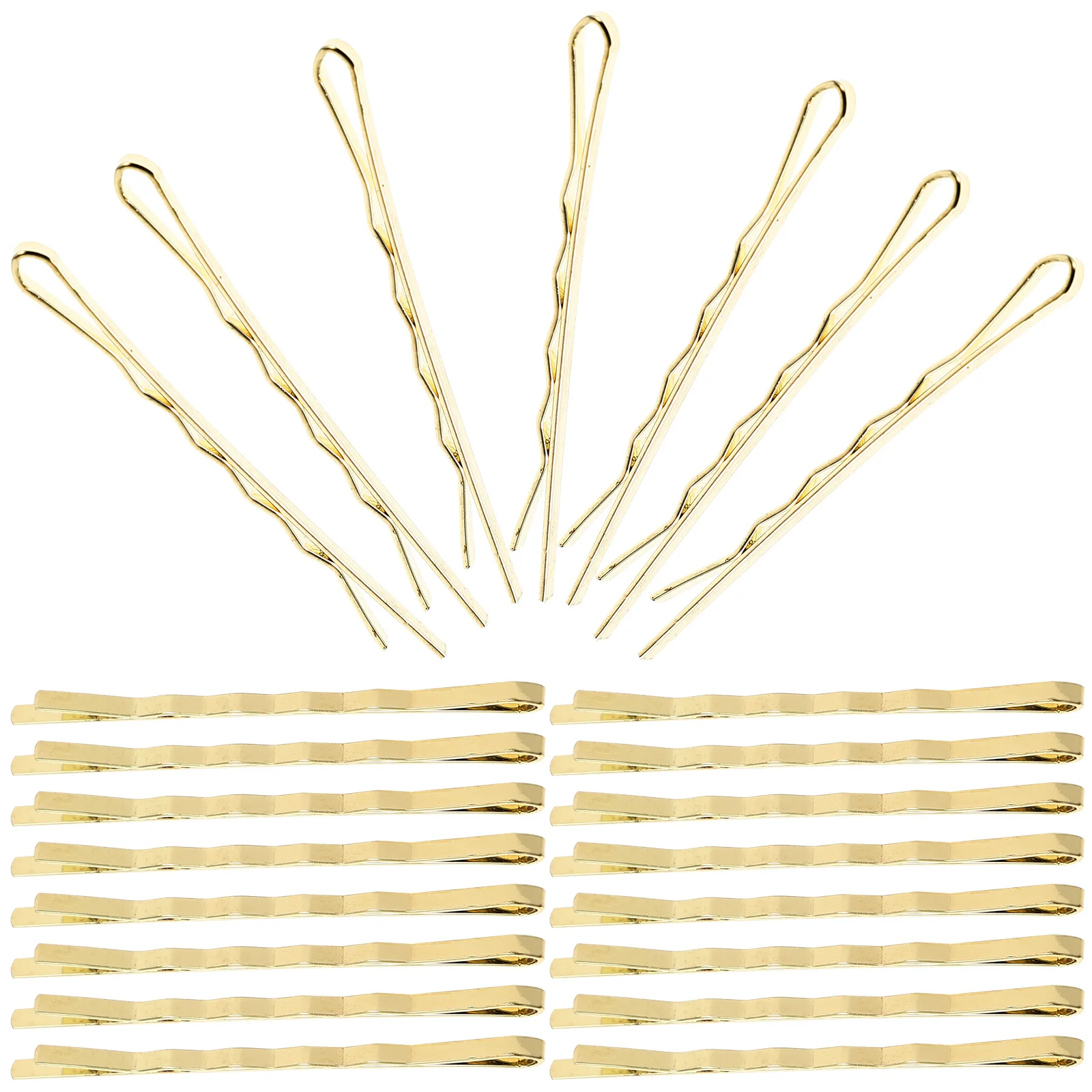 

60 Pcs Golden Bobby Pin Hair Clips for Thick Hair Women Metal Decorative Hairpin Elegant Wedding Prom Accessories