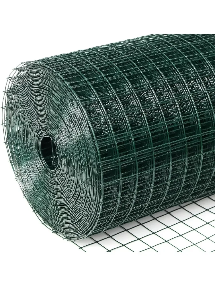 

Hardware Cloth 1/2inx 24in x 50ft Chicken Wire, Green Garden Fence, PVC Coated Metal Welded Wire Mesh for Preventing Snakes