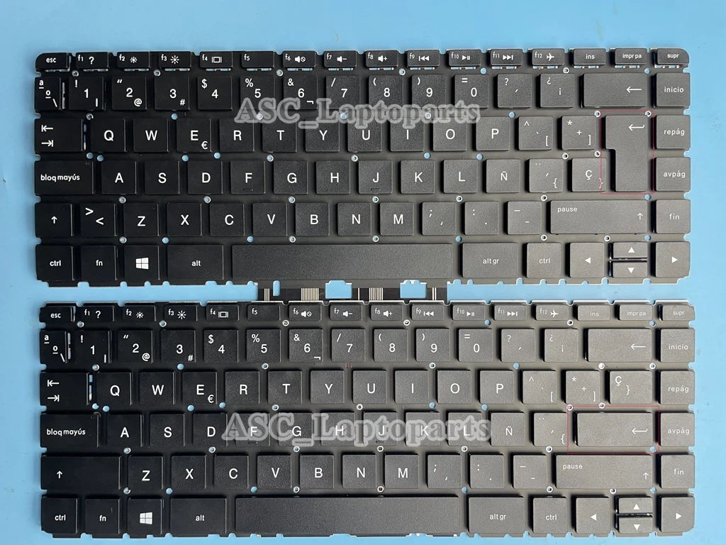 New Spanish Teclado Keyboard For HP Pavilion x360 13-u140TU 13-u142TU 13-u102la 13-u001la 13-u003la 13-u000ns Black, no Frame