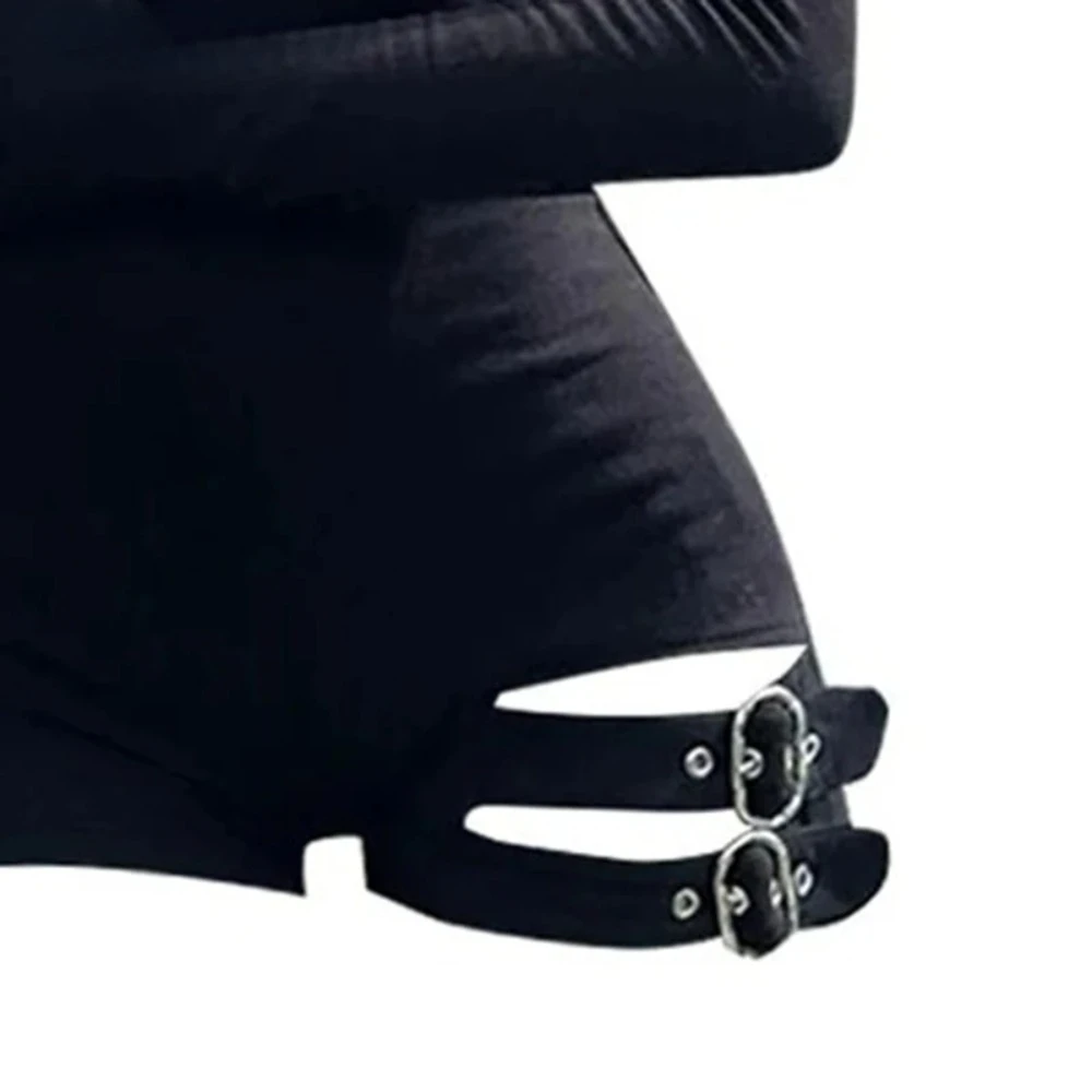 بدلة قفز عصرية للسيدات بسيطة ضيقة بأكمام طويلة بأشرطة على الطراز الأمريكي 2025 ثوب فضفاض للفتيات على الطراز الأمريكي الجديد #5