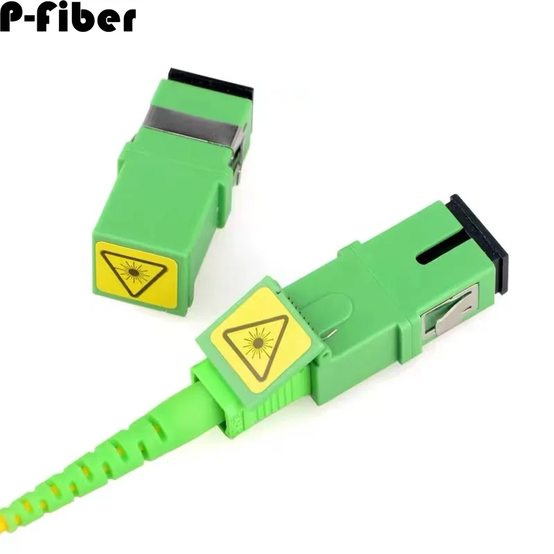 Fiber Adapter Sc 10 Stks Flip Cover Flansloze Optische Coupoler Geen Oor Shutter Sc/Apc Fiber Optic Onnector P-Fiber