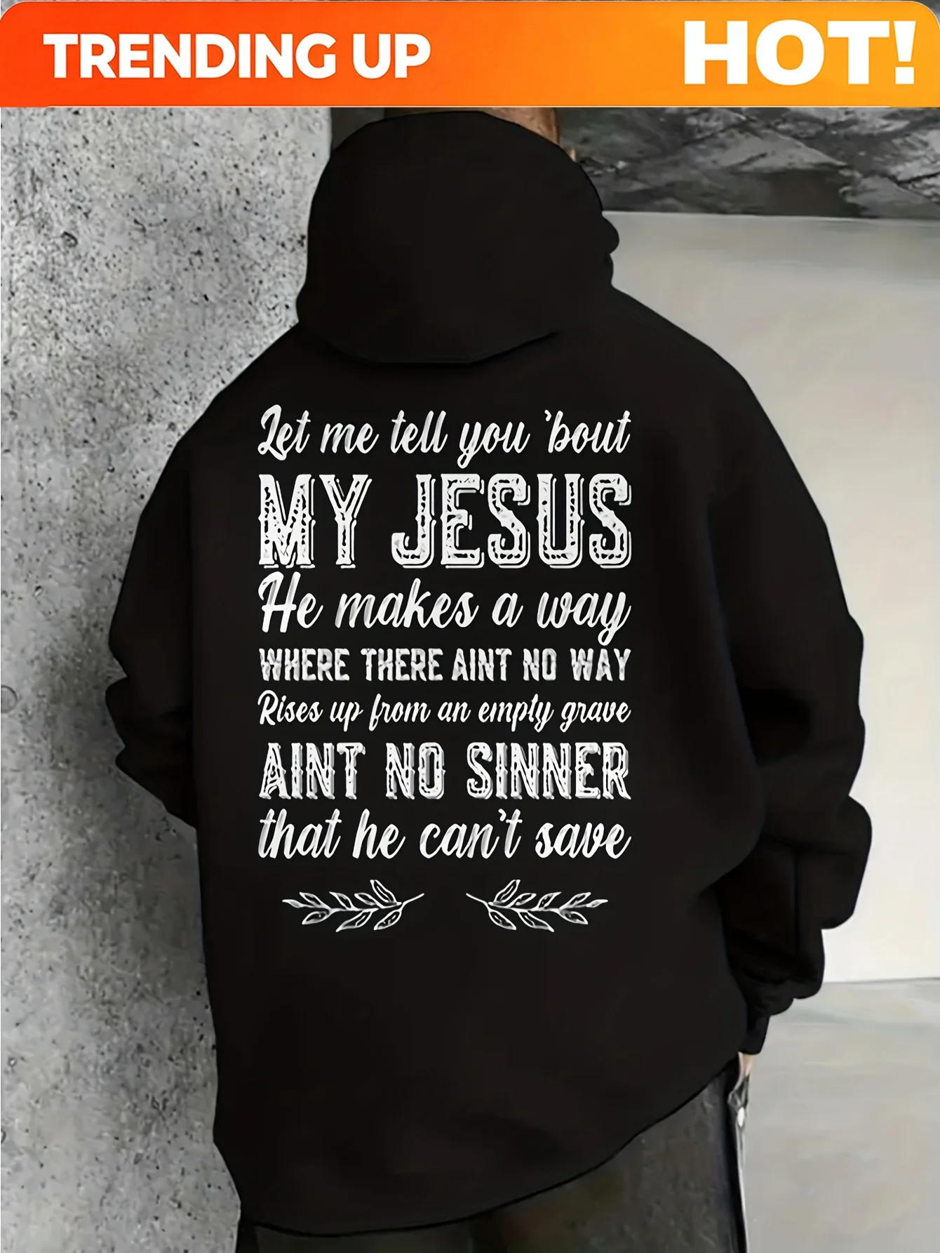 Customization Let Me Tell You About My Jesus Christian Hoodie - Unisex Verse Back Print Pullover With Kangaroo Pocket, Cotton Bl