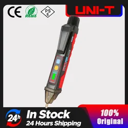 UNI-T Non-contact AC Voltage Detector Volt Pen IP67 Indicator LED Flashlight Socket Wall Volt Test Pencil 24V-1000V UT12E UT12M