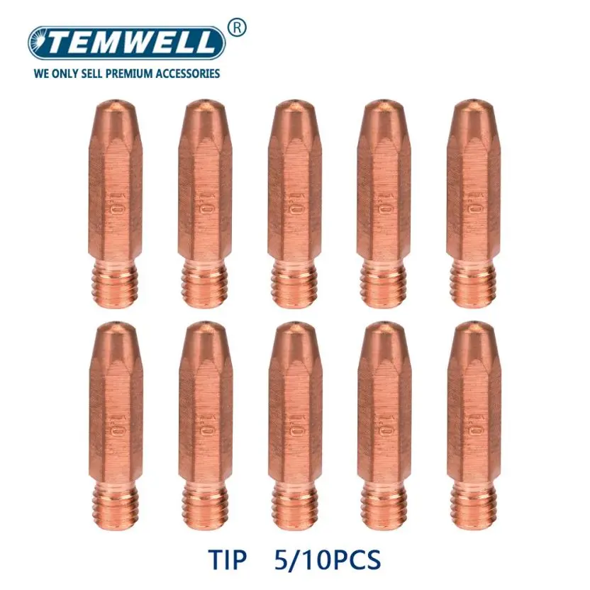 Kemppi-dicas de Soldagem Pistola de Soldagem Ponta do Bico de Contato tipo Mig m8 x 35 mm Peças
