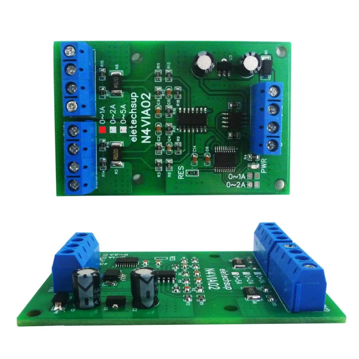 3 IN 1 RS485 Modbus RTU Current & Voltage Meters Board 0-30V Voltage signal measurement 1A 2A 5A Current Collection Module