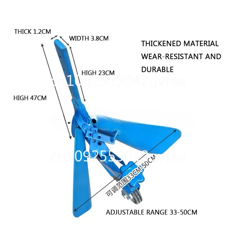 Adjustable micro-till machine ditch opener ditch plow hand-held multi-functional small orchard fertilization ditching