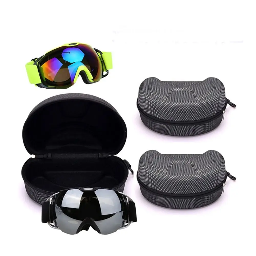 Travel Anti-Shock Ski goggles Case Hard Shell Bag Waterproof Motorcycle Eyewear Box Zipper Glasses Storage Box