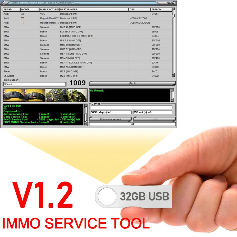 Newest selling Edc 17 IMMO SERVICE TOOL V1.2 PIN Code and Immo off Works Without Registration For A.lfaRomeo A.udi B.MW C.itroen