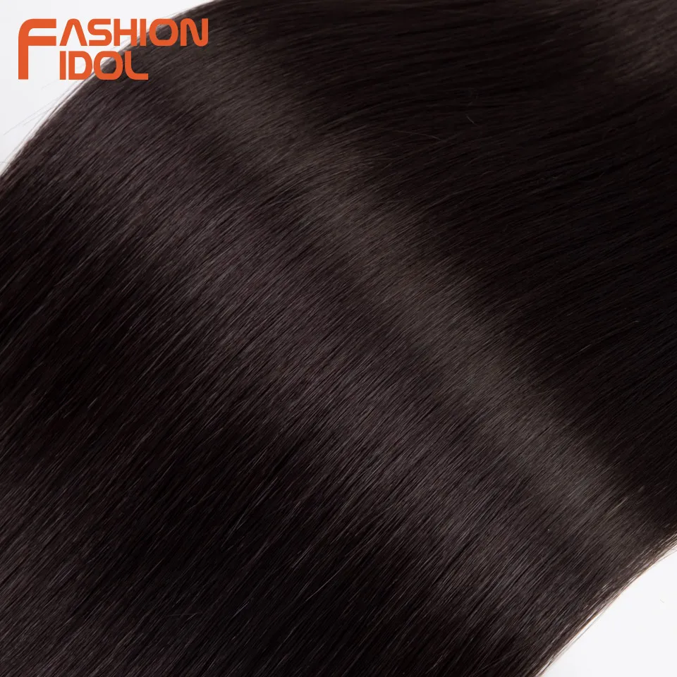 موضة المعبود 28 بوصة 200 جرام ياكي مستقيم الشعر الاصطناعية لحمات الشعر حزم أومبير شعر أشقر حزم صالون وصلات شعر طبيعية #4