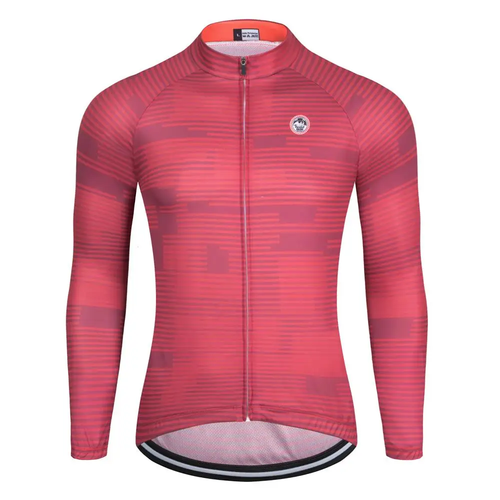 Team Spring /Autumn Cycling Jersey Long Sleeves Men MTB Bicycle Shirt Team Bike Wear Summer Outdoor Quick Dry Clothes Sportswear