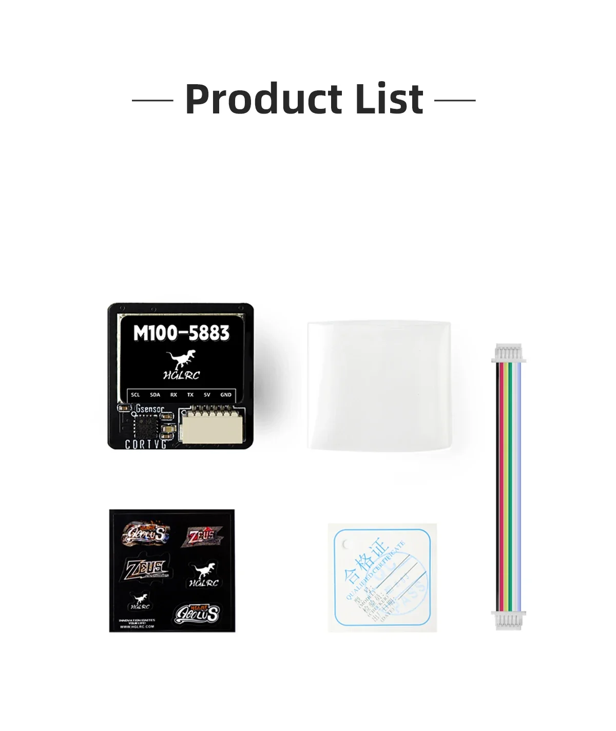HGLRC M100-5883 GPS-Modul Kompass Keramikantenne FPV Racing Freestyle Langstrecken-Heimkehr Drohnen-Quadcopter-Teile – Detail 7