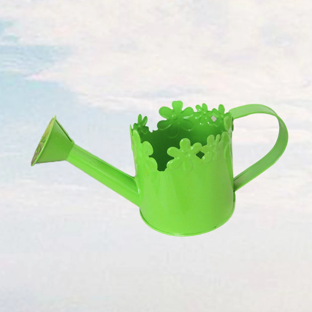 

Watering Can Flower Pot Long Spout Gardening Kettle Small Plastic Sprinkling Creative Handmade Thickened Iron