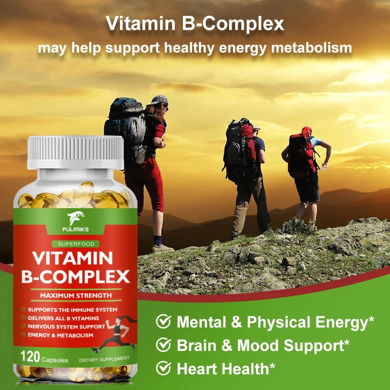 Organic Multivitamin B Capsule Anti-oxidation Skin Repair liver Health&Energy Care VB Complex Vitamins Daily Supplement