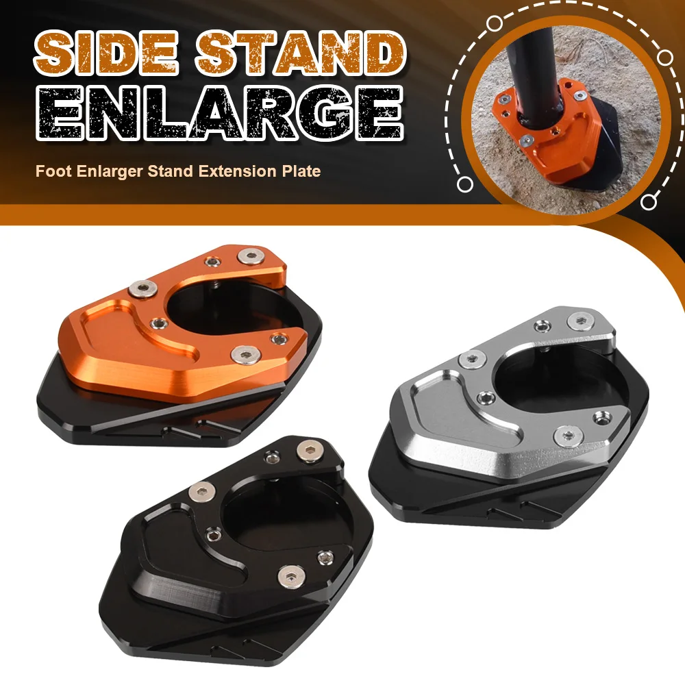 

FOR RC125 2014-2023 Duke 390 200 125 2013 -2022 2023 125Duke 200Duke Motorcycle Side Stand Enlarger Kickstand Enlarge Plate Pad