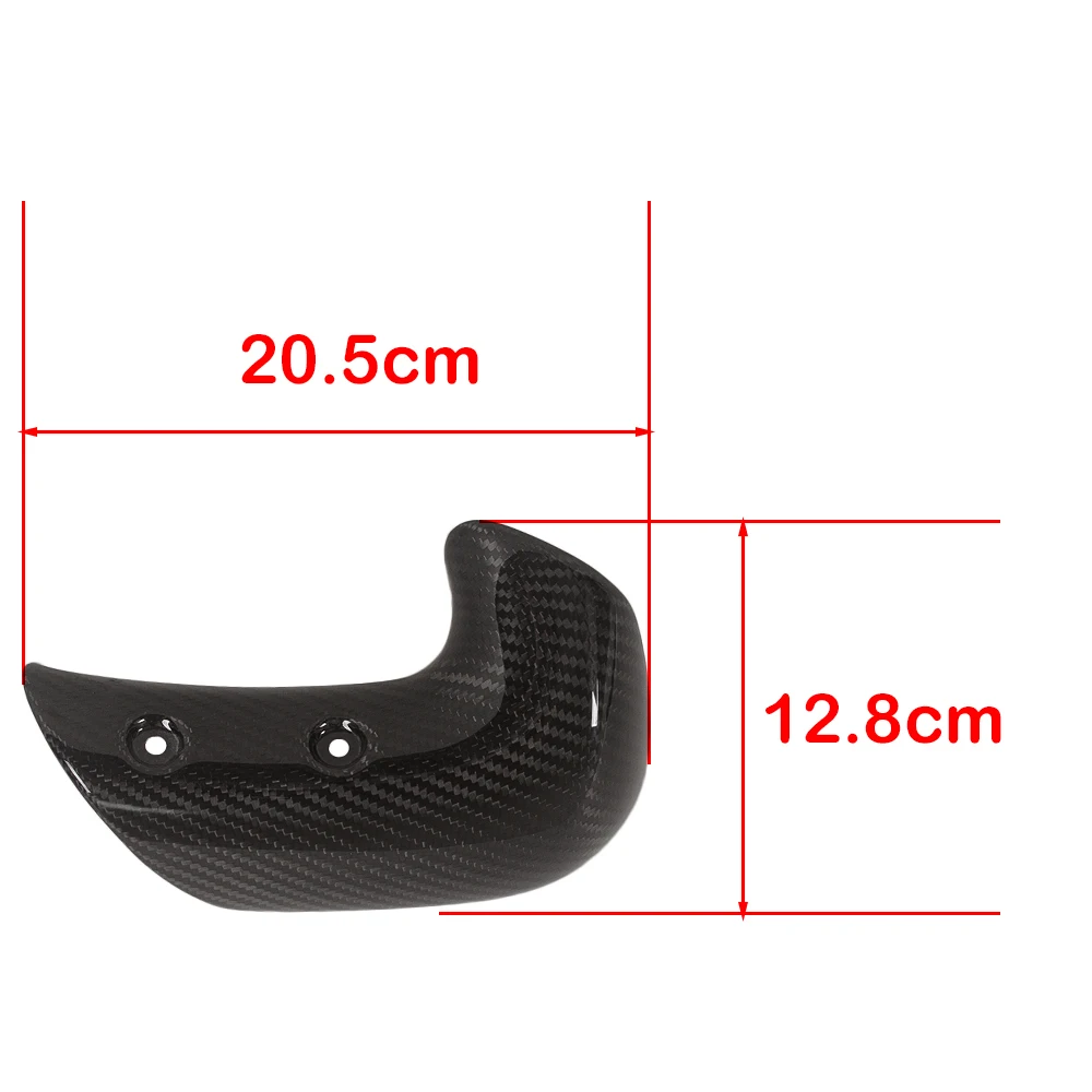 3PCS For Triumph Rocket III Rocket3 2020 2021 2022 2023 Full Carbon Fiber Exhaust Heat Shield Motorcycle Accessories Cover Twill