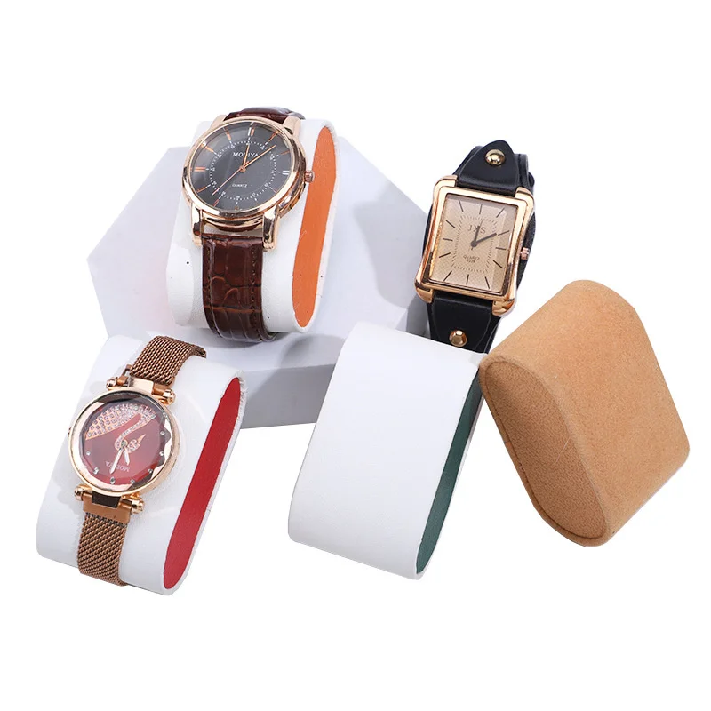 الجملة المخملية وسادة ساعة مربع سوار ساعة اليد مجوهرات يعرض الدعائم للمحلات التجارية المنزلية كونترتوب عرض موقف حامل #5