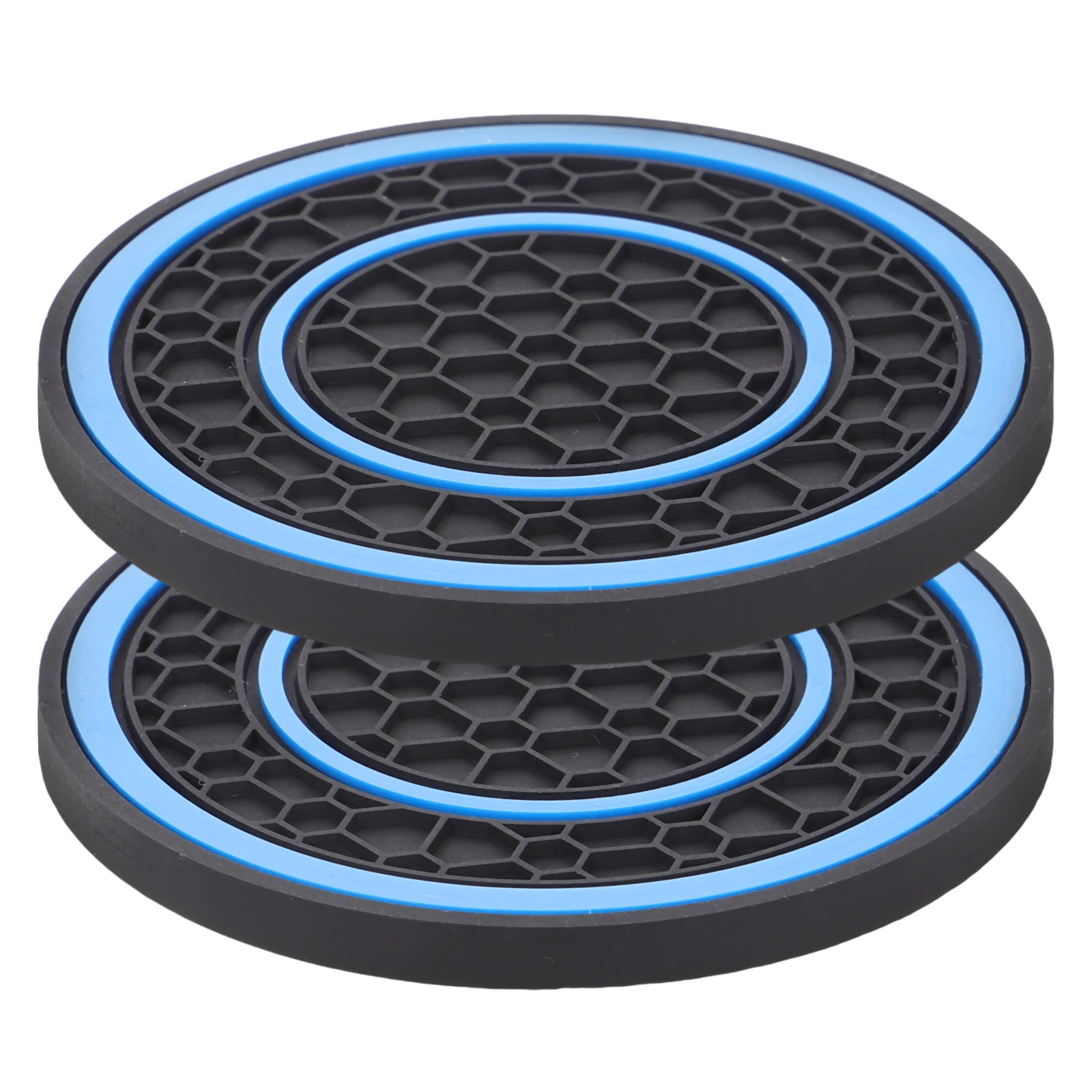 2 pezzi sottobicchiere per auto antiscivolo portabicchieri universali in silicone pad protettivo 2,75 piedi tappetini neri antiscivolo accessori interni per veicoli