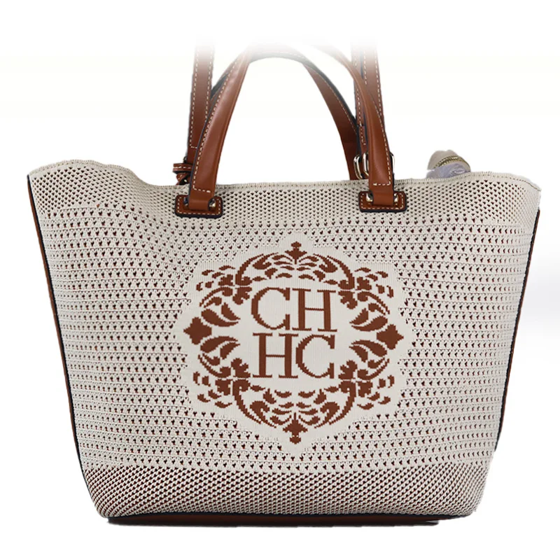 حقيبة يد نسائية ذات علامة تجارية فاخرة جديدة ذات سعة كبيرة ومتعددة الوظائف وسلة خضروات حقيبة شاطئية حقيبة كتف كلاسيكية #3