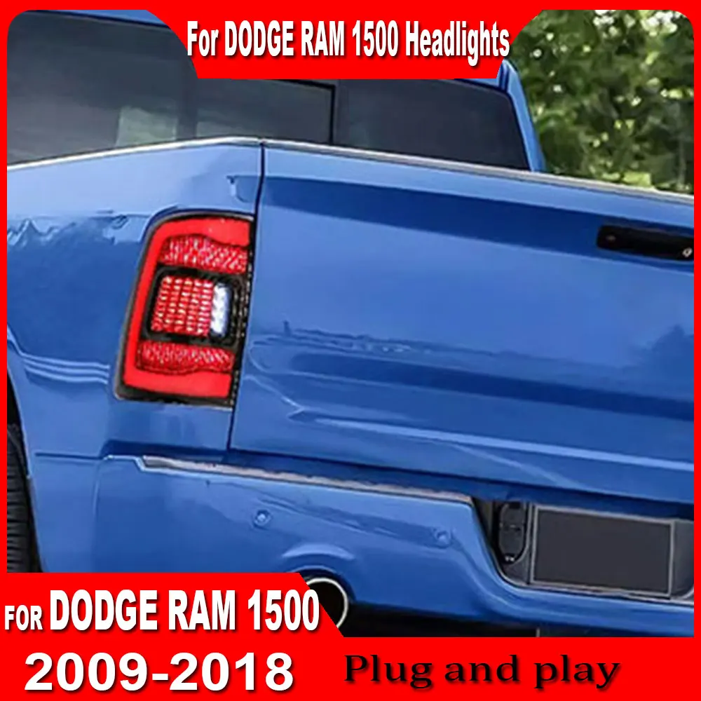Car LED Taillights For 2009-2018 Dodge Ram 1500 Tail Light Assembly Dodge Ram Conversion LED Running Lights Warning Tail Lights