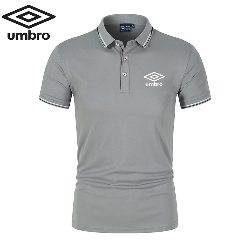 Embroidery Umbro Polo New Summer Polo Shirt Men High Quality Men's Short Sleeve Top Business Casual Polo-shirt for Men