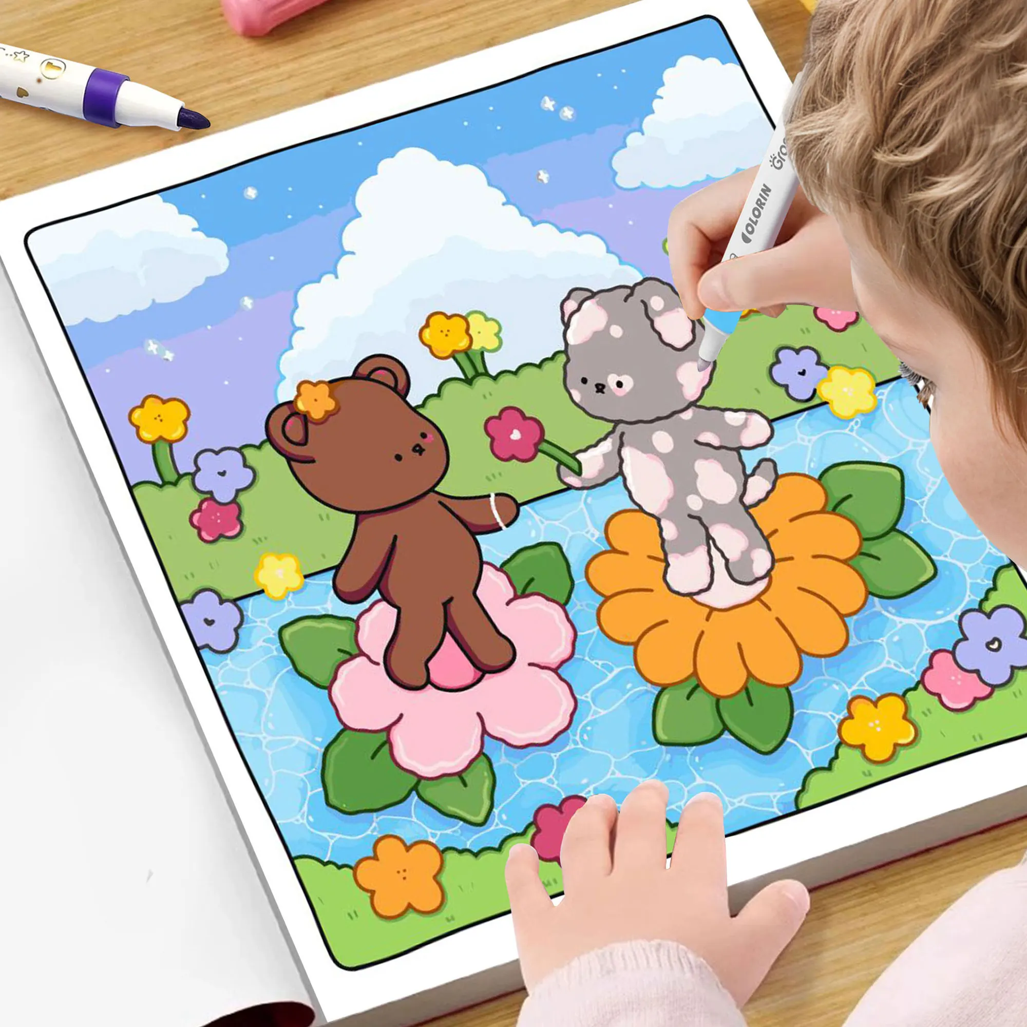 Fantasy Buddies Coloring Book: With charming illustrations, it can relieve stress and inspire creativity!