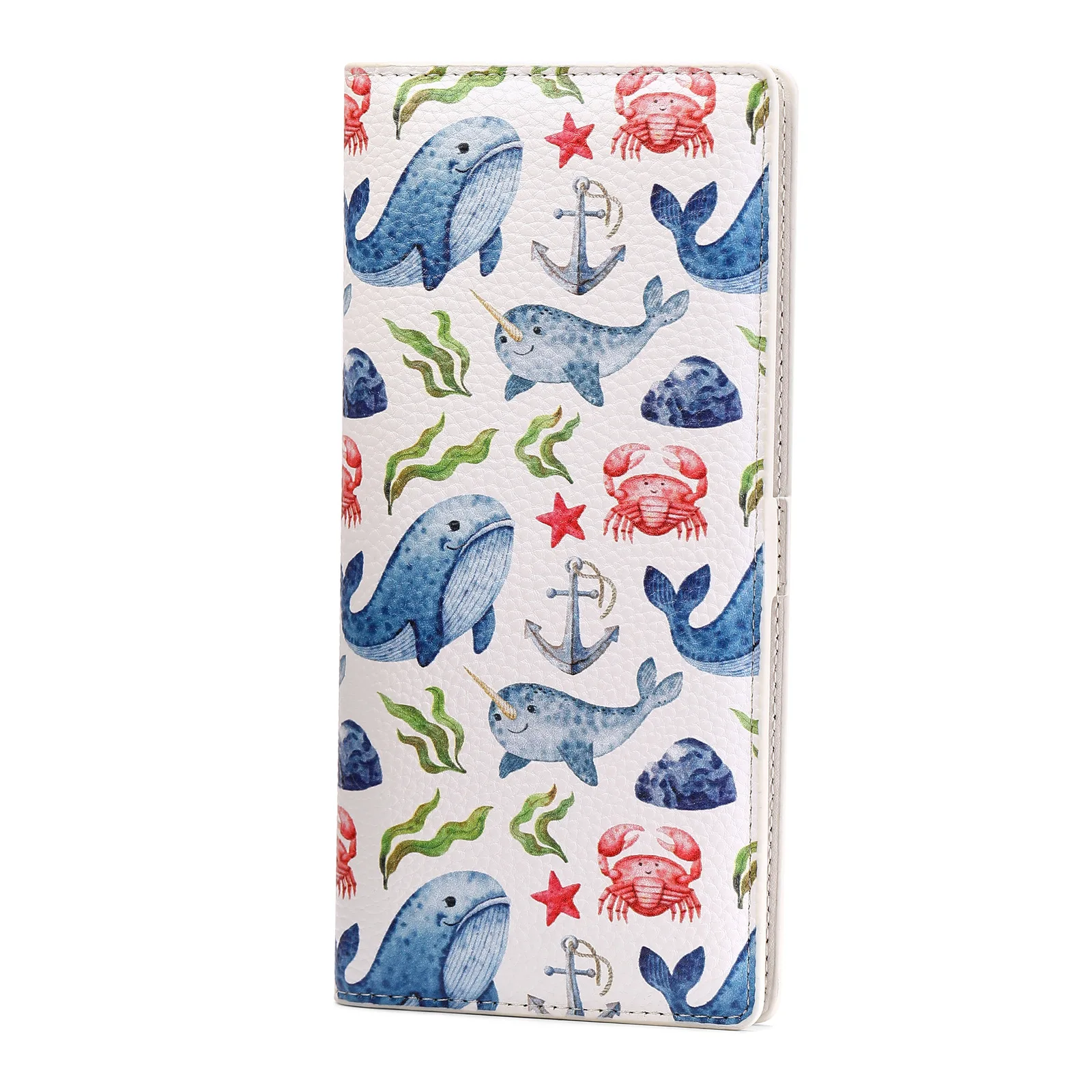 Western RFID Blocking Cat Cartoon PU Leather Long Women Wallet Ultra-thin Large Capacity Coin Purse for Ladies