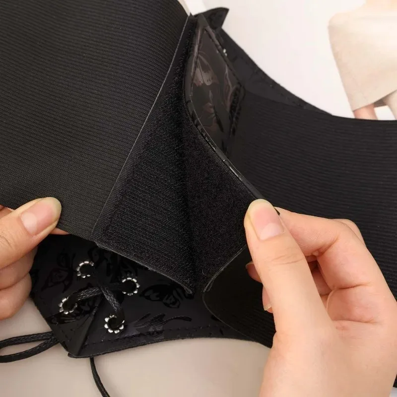 Cintos de Couro Largos para Mulheres, Modeladores Corporais, Corsets e Bustiês de Cintura Alta para Emagrecimento