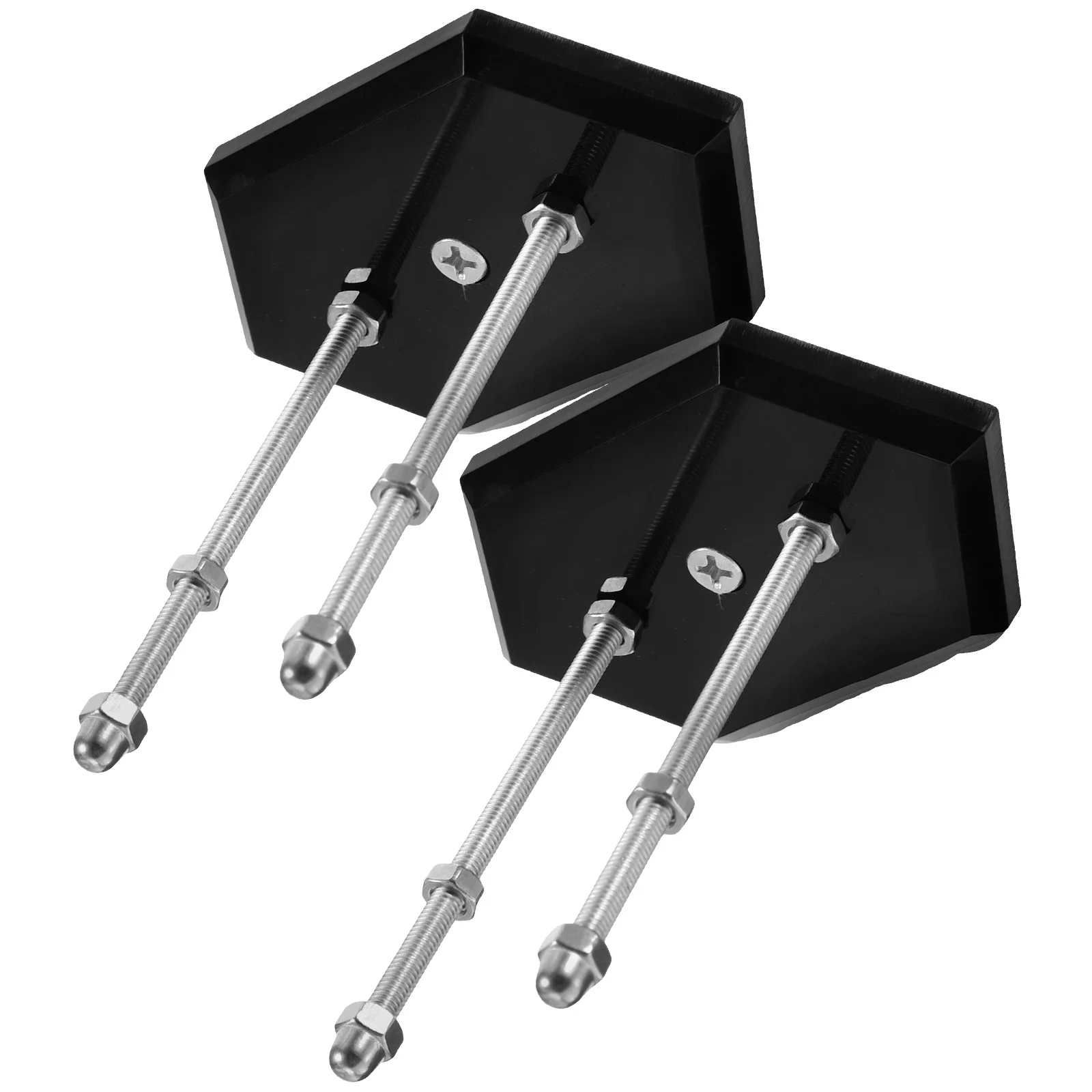 

2pcs Skateboard Acrylic Wall Mount Black Hanger Deck Mount Skateboard Shelf Holder Shelf Display Storage