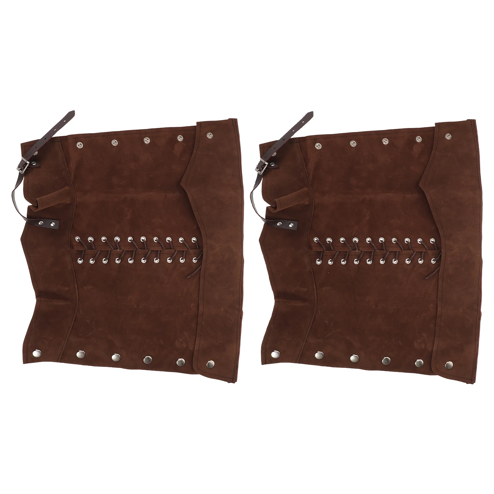 

Costume Shoe Covers Cosplay Shoes Halloween Boot Accessories for Men Brown Gaiters