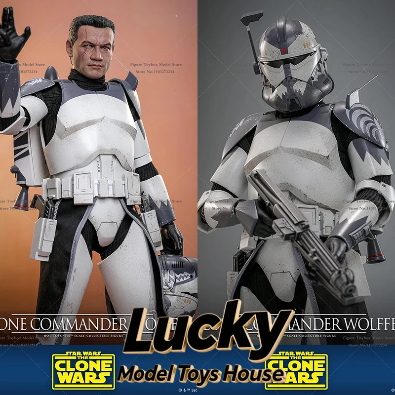 

HOTTOYS HT TMS141 1/6 Clone Wolfpack Commander Wolfte Man Action Figure Star Wars Fans Collectible Delicate Soldier Model Gift