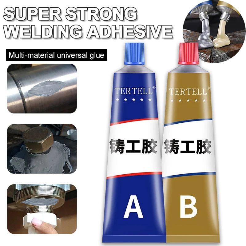 AB Glue Metal Repair Agent, Pipeline Leak Repair, Adesivo, Alta Resistência, Cola Industrial, Magia, Plástico, 1 Pc, 2 Pcs, 3Pcs