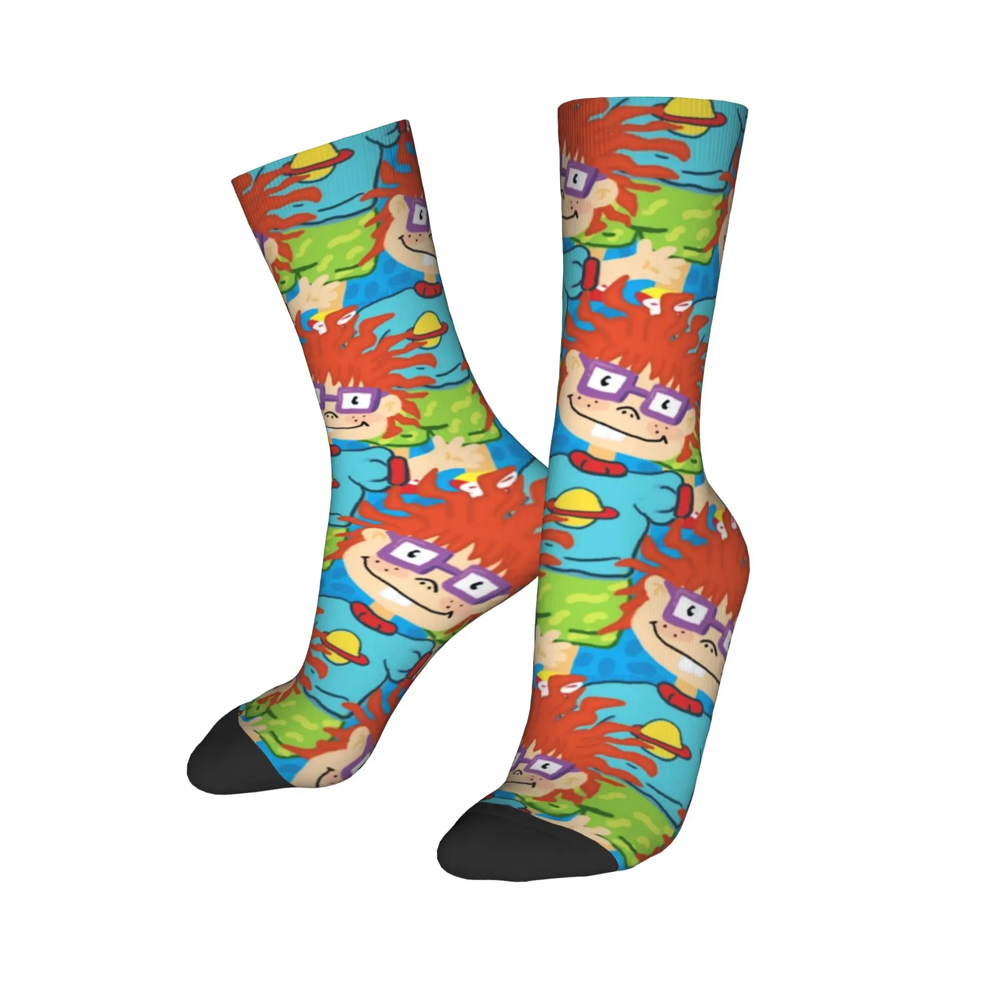 الكبار الرجال الجوارب متوهج تشاكي فينستر أنيمي جوارب عدم الانزلاق جوارب ناعمة الشتاء خمر الجرافيك تسلق الجوارب #3