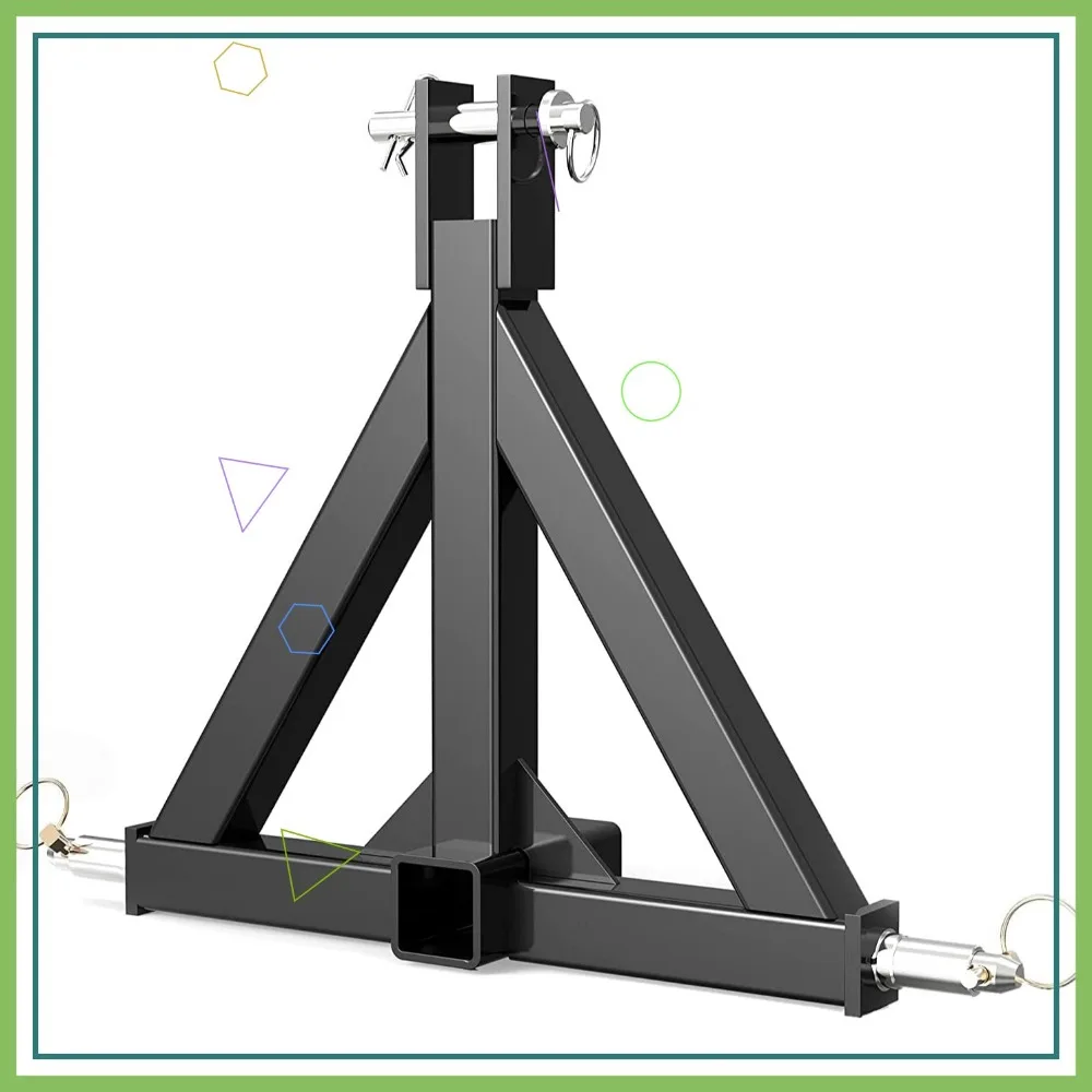 

3 Point Trailer Hitch with 2" Receiver for Category 1 Tractors, Quick Hitch Drawbar Adapter for Compact and Subcompact Models