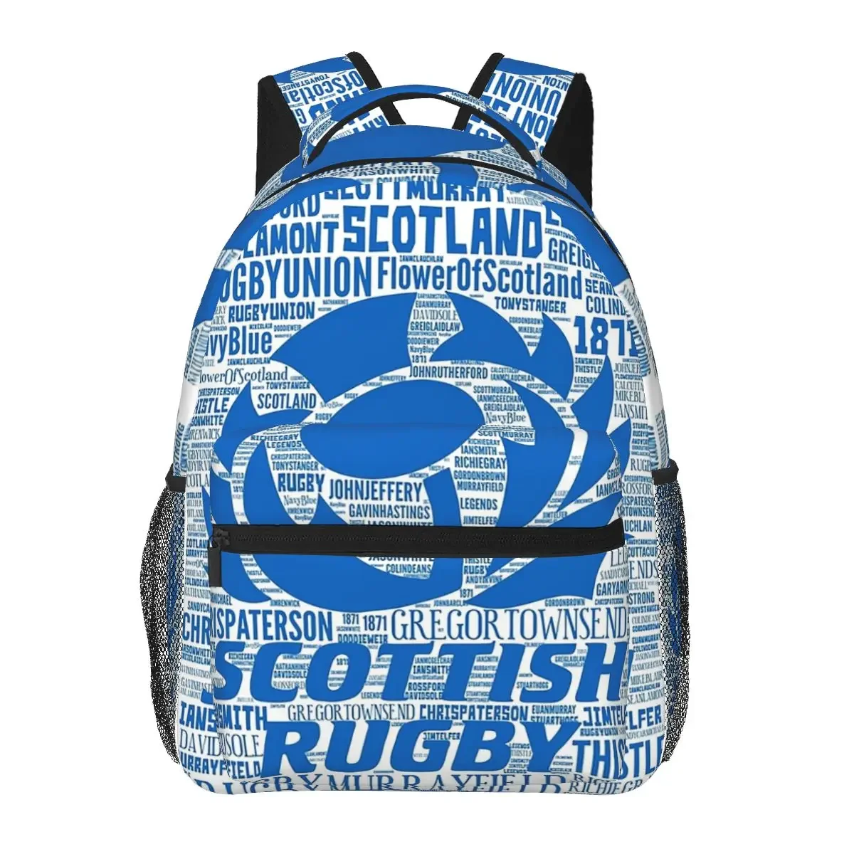 SRU - Scotland Rugby Backpacks Boys Girls Bookbag Children School Bags Cartoon Laptop Rucksack Shoulder Bag Large Capacity