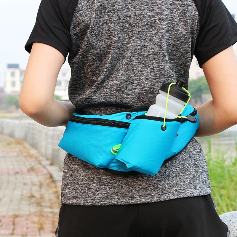 

Waterproof nylon waist bag multi-function running kettle marathon waterproof 6.5 inch mobile phone fitness bag