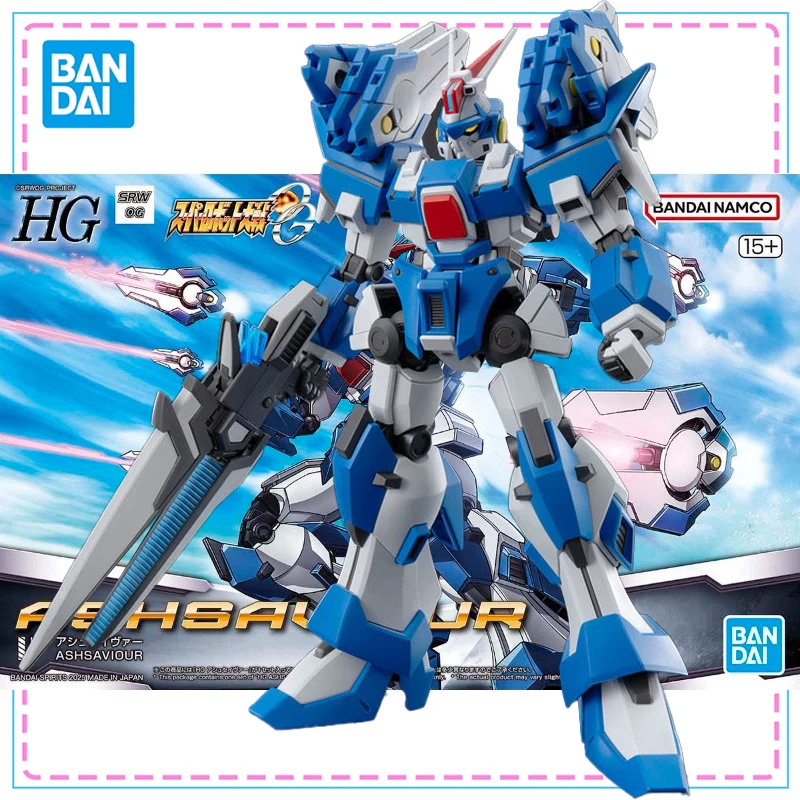

Bandai HG Super Robot Wars OG ASHSAVIOUR Anime Action Figure Genuine Gundam Collectible Assembly Model Toys Ornaments Gift