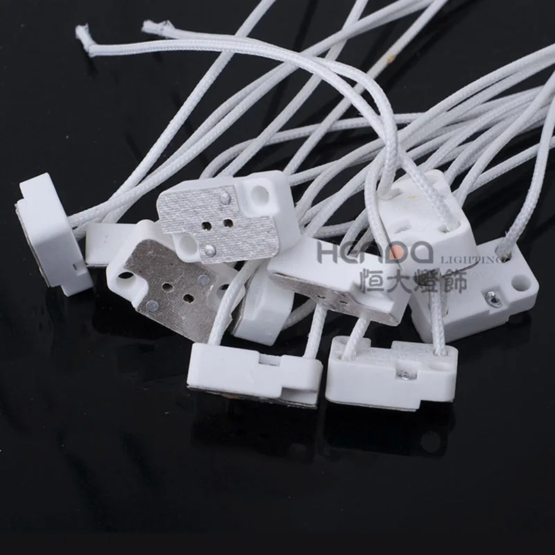 Square GU5.3 MR16 Ceramic Base Holder MR11 LED Test Socket Adapter G5.3 LED Display Base GU5.3 Square Lamp Head G5.3 Lamp Socket
