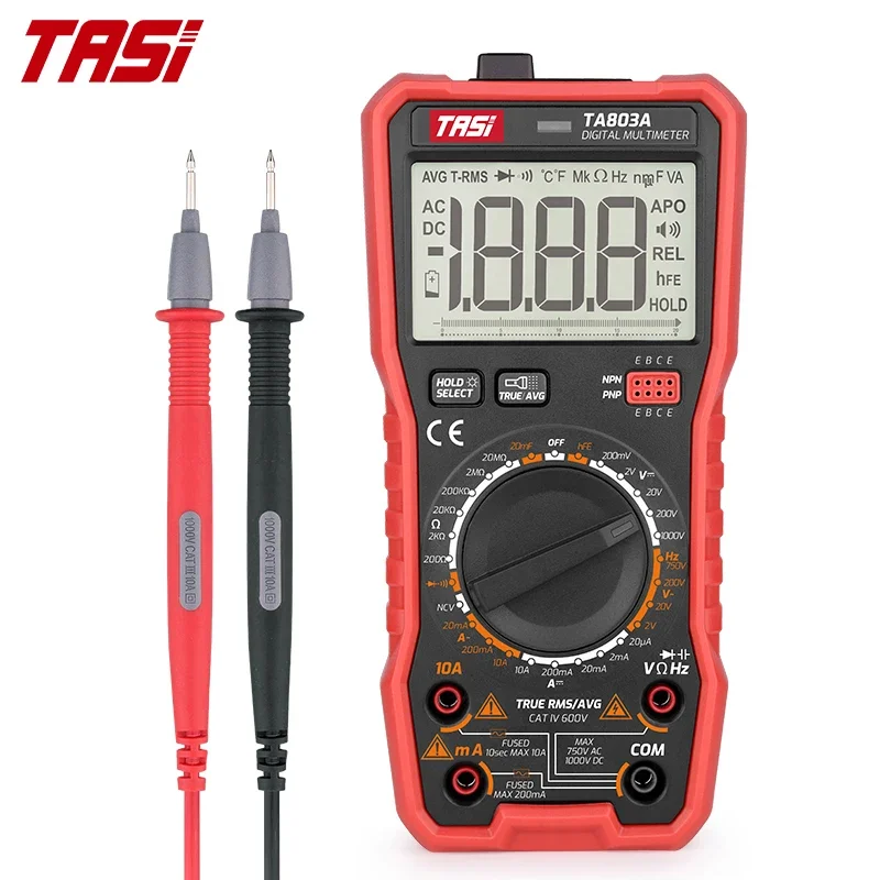 TASI TA803A TA803B TA803C Digitalmultimeter Auto/Manual Profesional Ture RMS AC DC Hochpräziser Smart Multimetro Voltag Tester