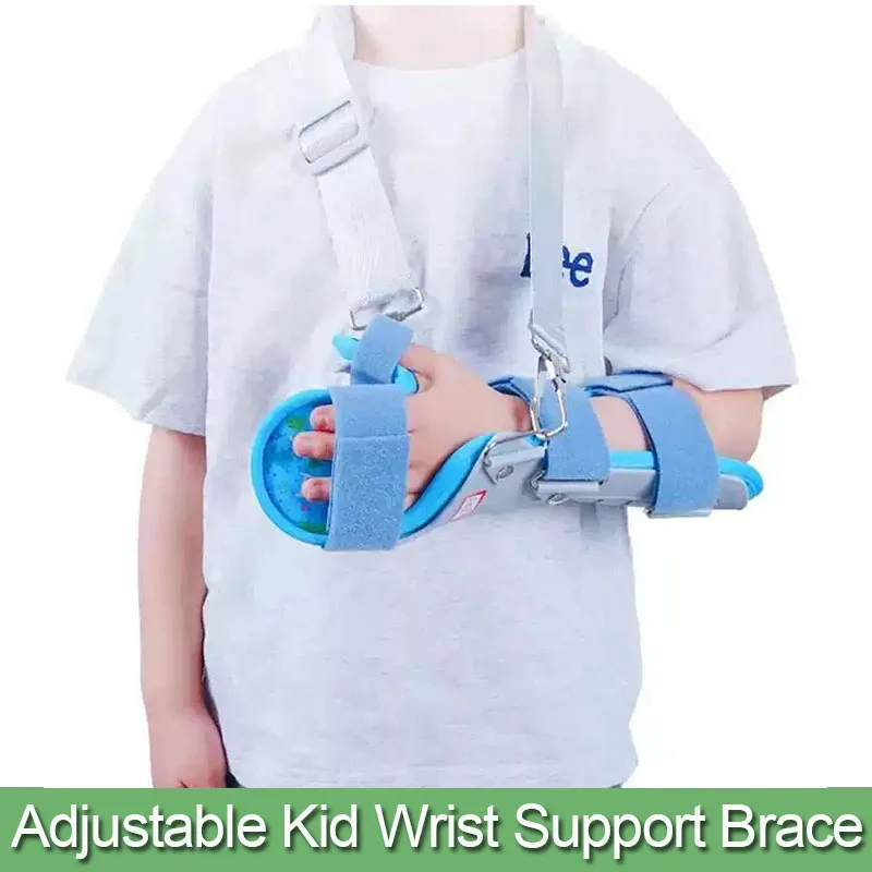 Kid Carpal Tunnel Wrist Support Arm Brace Sling Hand Splint Breathable Adjustable Prevent Wrist Fracture Sprain Forearm Protecto