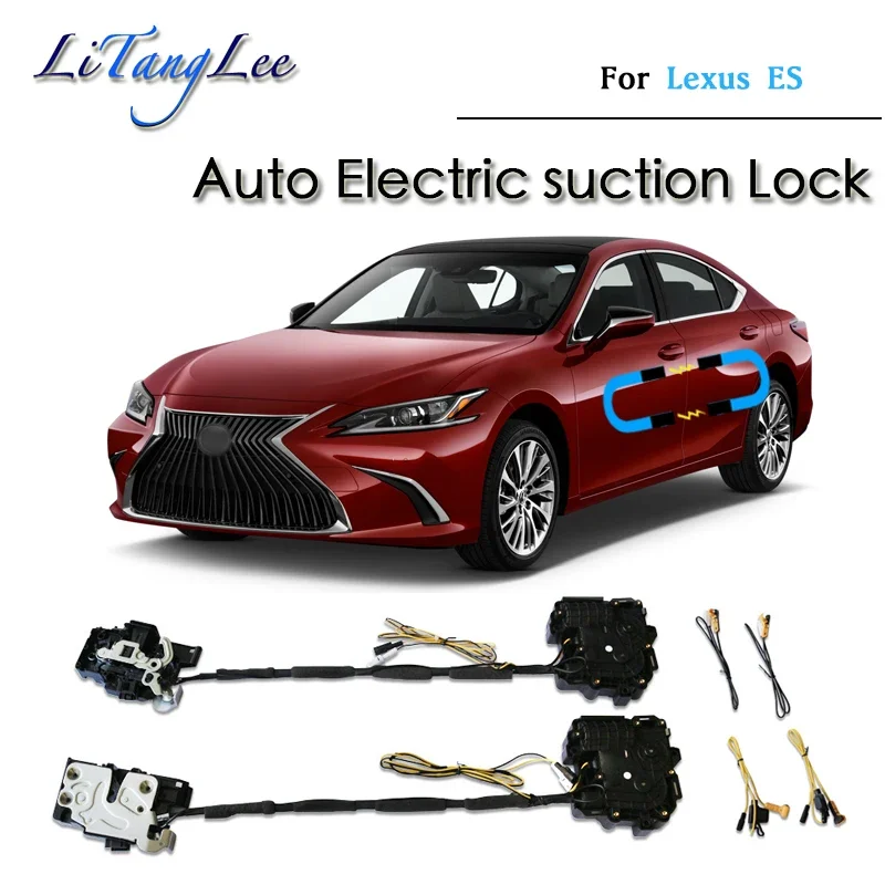 

Для Lexus ES 2018 ~ 2025 автомобильная мягкая закрывающаяся дверная защелка, привод замка, автоматический электрический поглощающий всасывающий бесшумный доводчик