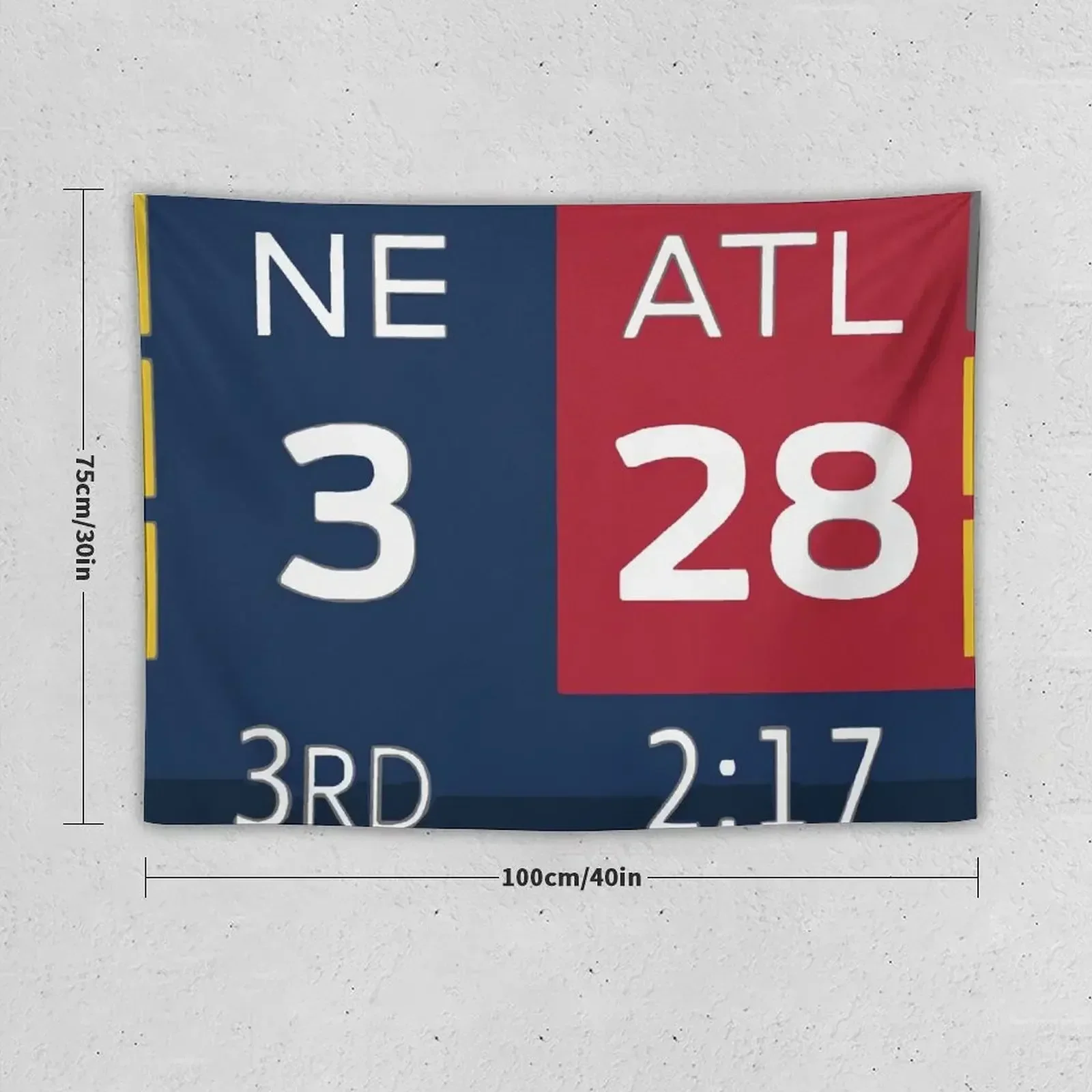 28-3 Patriots vs Falcons Tapestry Decoration Aesthetic Home And Comfort Decor Tapestry