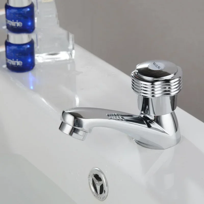 

Bathroom Basin Faucet Zinc Alloy Single Cold Cabinet Hand Washing Basin Faucet Bathroom Accessories Bathroom Faucets