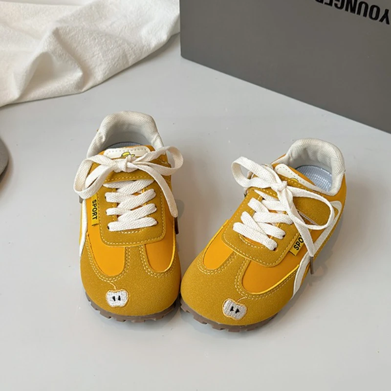أحذية تدريب للأطفال ربيع الخريف الفتيات النسخة الكورية من الأحذية الكاجوال المريحة ذات النعل الناعم مع أحذية رياضية مسطحة في الأمام #6